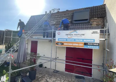 remplacement tuiles beton 78