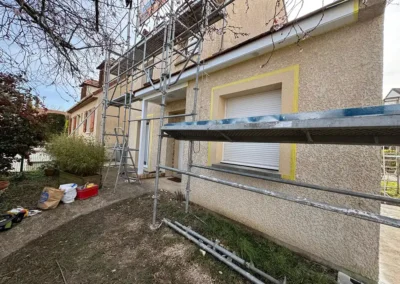 peinture facade verneuil sur seine 78